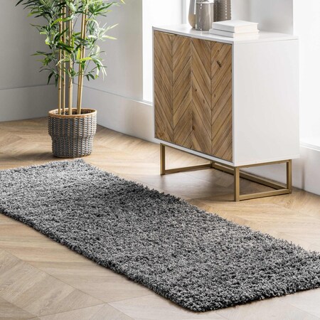 Nuloom Marleen Contemporary Shag Area Rug 2ft 8in x 8ft OZSG02G-2808